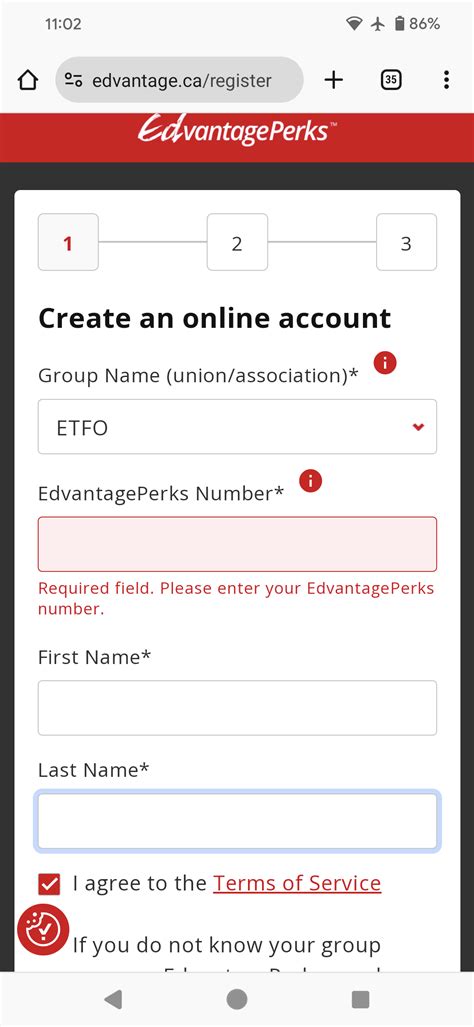 edvantage perks number.